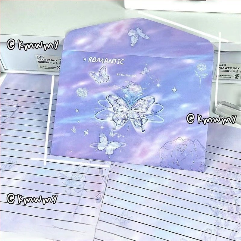 Σετ φακέλου και επιστολικού χαρτιού, διπλό offset χαρτί, στυλ κινεζικού φακέλου, χωρίς λογότυπο, χωρίς παραμετροποίηση