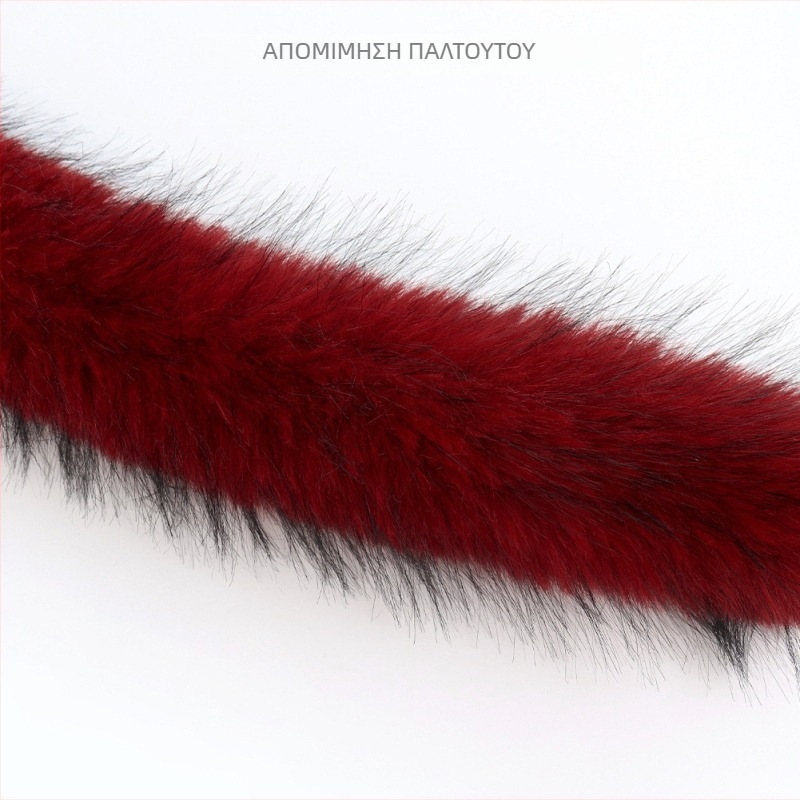 Ζώνη μέσης με μακριά αλυσίδα — Υλικό: συνθετικό μαλλί; Γούνα αλεπούς συνθετική; Μάρκα: Junpeng; Ζώνη με έναν κύκλο; Κατάλληλο για όλες τις εποχές