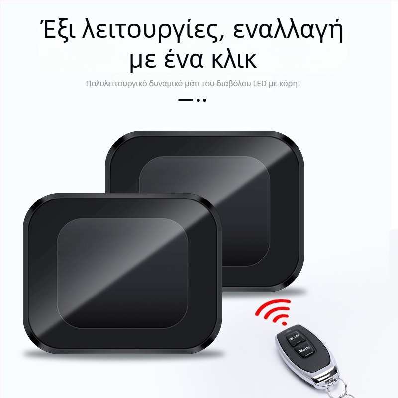 LED Δαιμονικό Μάτι για Καθρέπτη Οπισθοπορείας Ηλεκτρικού Μοτοσικλέτας — Εξωτερικό Φως με Πολλαπλούς Τρόπους Λειτουργίας