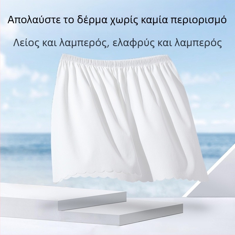 Γυναικείες Ασφαλείς Παντελόνες Καλοκαιριού – Νάιλον Πλεκτό, Μεσαία Μέση, Μονόχρωμο Σχέδιο, Λειτουργία Αντι-Έκθεσης