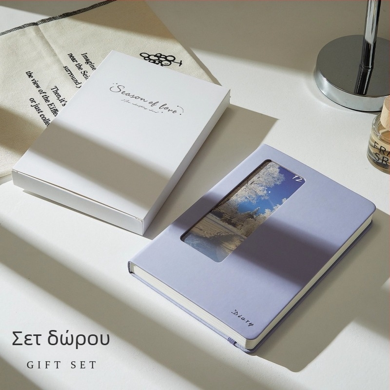 Notebook με PU κάλυμμα, διαχωριζόμενα φύλλα, Dowling χαρτί 100 g/m², 200–300 σελίδες, στυλ επιχειρηματικό γραφείο