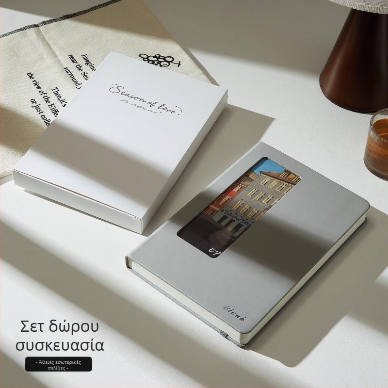 Notebook με PU κάλυμμα, διαχωριζόμενα φύλλα, Dowling χαρτί 100 g/m², 200–300 σελίδες, στυλ επιχειρηματικό γραφείο