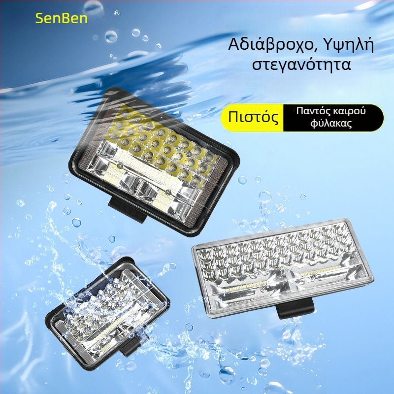 LED ευρυγώνιο φως εργασίας για φορτηγά και οχήματα εκτός δρόμου, 12/24V, 30W, 15000 lm, 3000K, κράμα αλουμινίου