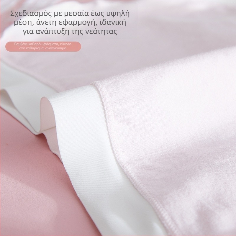 Παιδικά βαμβακερά εσώρουχα – αναπνεύσιμα, μεσαίας μέσης, πλεκτό ύφασμα, βαμβατική επένδυση καβάλου, ποικιλία σχεδίων