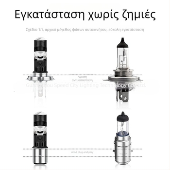 Brieyes LED προβολέας μοτοσικλέτας с συγκεντρωτικό φακό, 9-80V DC, 1440 lm, 12W, IP65