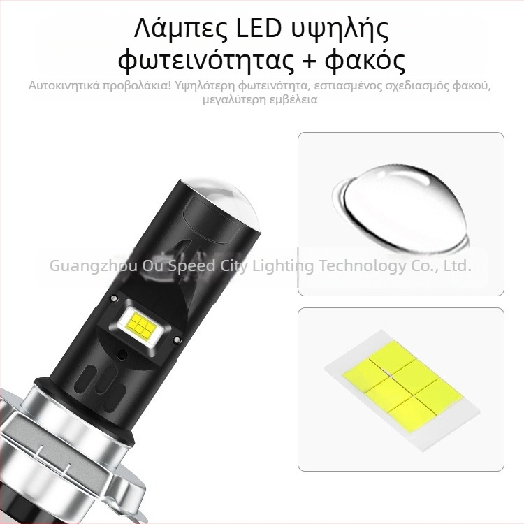 Brieyes LED προβολέας μοτοσικλέτας с συγκεντρωτικό φακό, 9-80V DC, 1440 lm, 12W, IP65