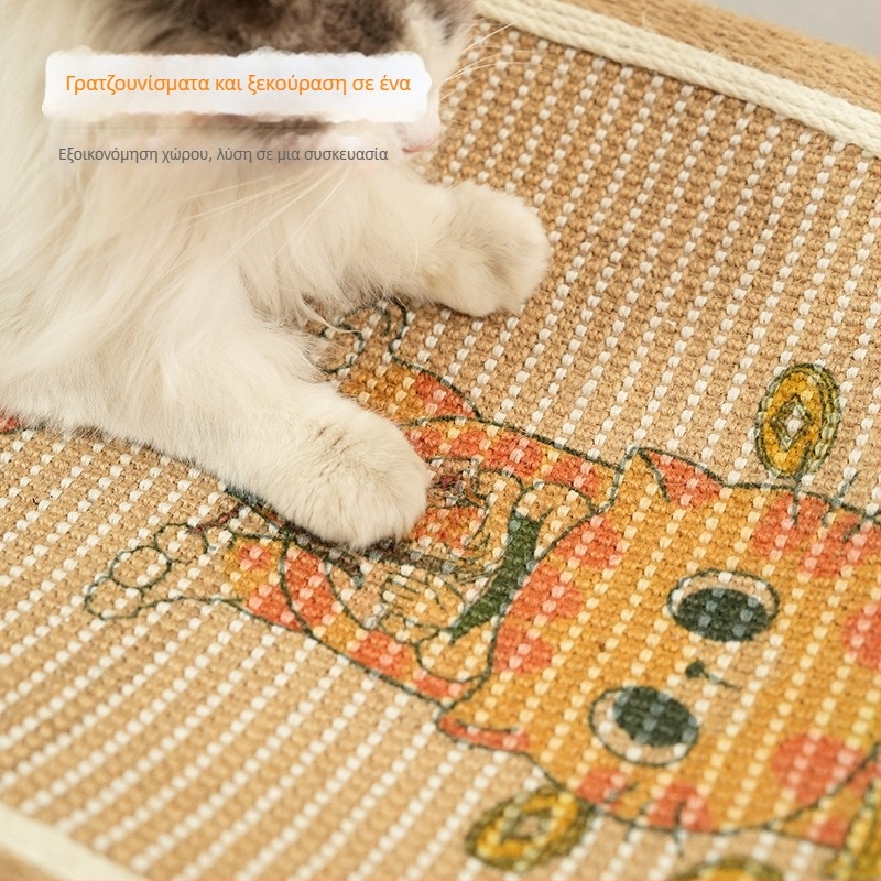 Four Peng Cat Nest and Sisal Scratching Post — πλήρης επιφάνεια από sisal, ανθεκτική κατασκευή, χαριτωμένο στυλ