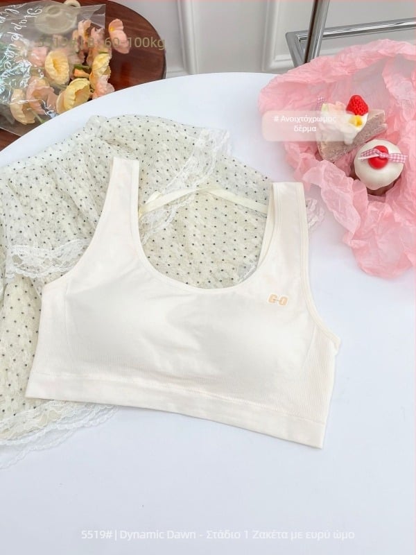 Δυοφασικό αθλητικό σουτιέν για κορίτσια στην εφηβική ηλικία – σχολική χρήση, προστασία από κραδασμούς, βισκόζη 74,3%