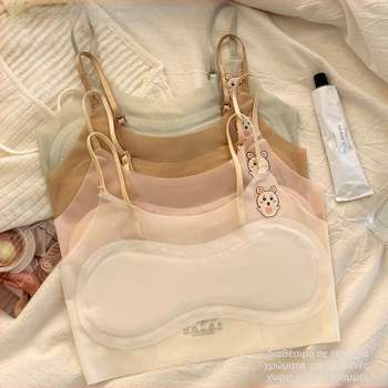 Κορίτσια: Προπονητικά εσώρουχα με σταθερά cups, νάιλον, για 8+ ετών, Καλοκαίρι 2025