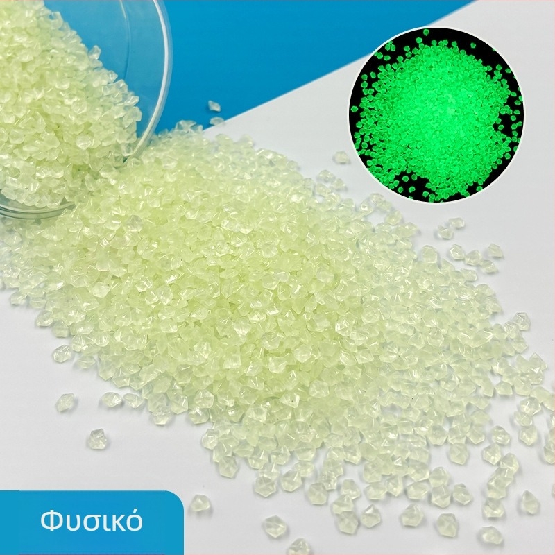 Φωτεινή άμμος και χαλικάκια για κήπο και ενυδρείου τοπίο – λαμπυρίζοντες βότσαλα και κυβόλιθοι, 25 kg, συσκευασία 200 τεμάχια, μάρκα Jibiao, Landstone, προέλευση Yiwu