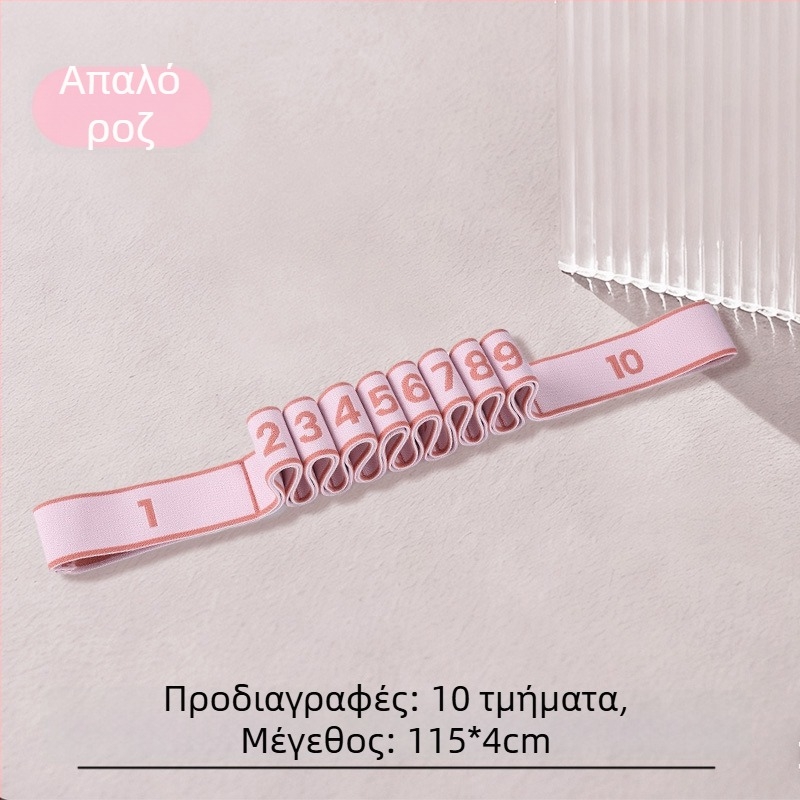 Ιμάντας αντίστασης για χορό με 8/10/12 ενότητες, ζώνη γυμναστικής για τη μέση και τα πόδια, πολυεστέρας και λατέξ, Lixiang