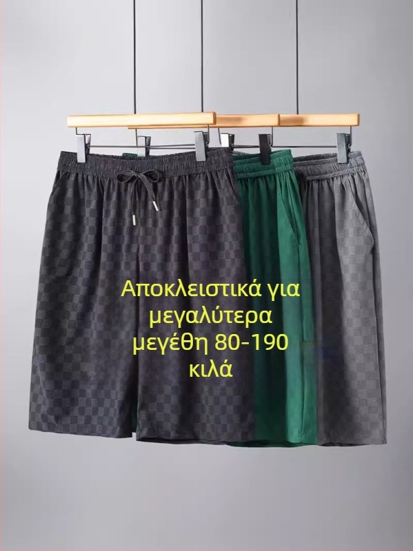 Κοντά σορτς για το καλοκαίρι, μήκος πέντε ίντσες, Ice Silk νάιλον, φαρδιά γραμμή, μεσαία-υψηλή μέση, γρήγορο στέγνωμα