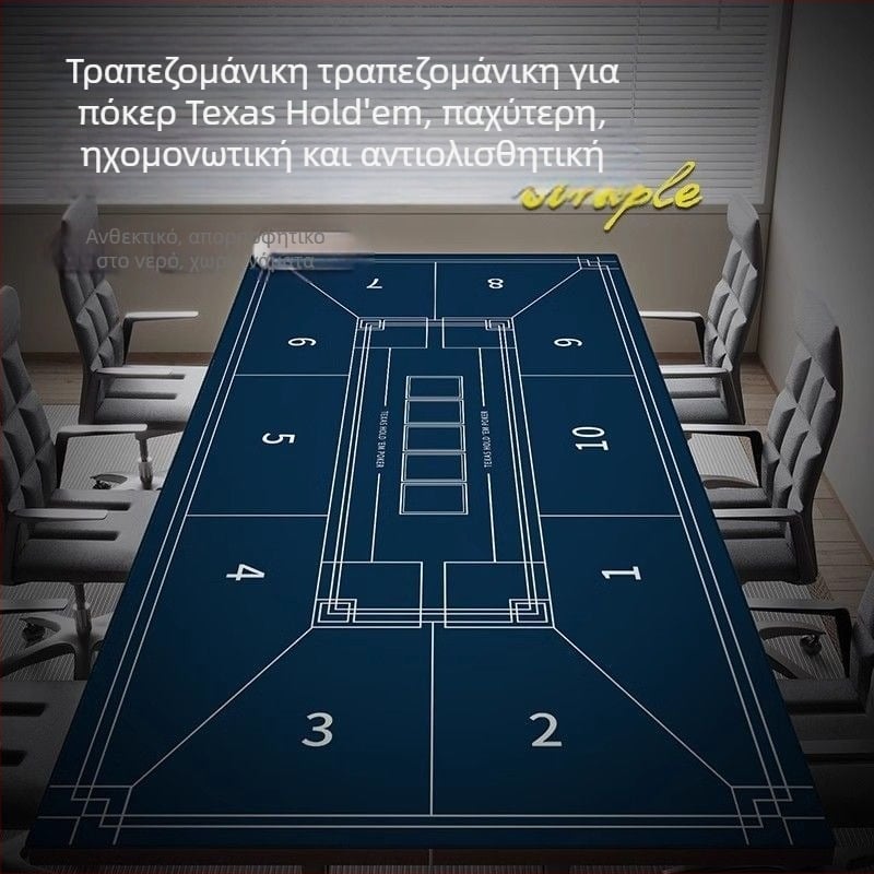 Ορθογώνιο τραπεζομάντηλο από πολυεστέρα για πόκερ και ματζόνγκ, ανθεκτικό στις ρυτίδες, καρό μοτίβο, αμερικανικού στυλ