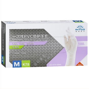 Γάντια μασάζ μιας χρήσης PVC, αντιολισθητικά, διαφανές σχέδιο, πάχος έως 0.05 mm, μοντέλο Yingke