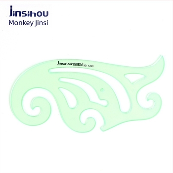 Χάρακας προτύπων για σχέδια – κύκλοι και ελλειπτικά σχήματα, διπλής κλίμακας σχεδίαση, πλαστικό, μοντέλο 4309