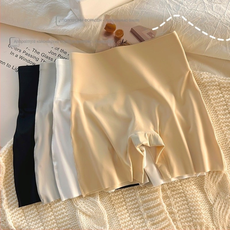 Γυναικεία εσώρουχα με υψηλή μέση, Ice Silk ύφασμα, 80% νάιλον, προστασία από έκθεση