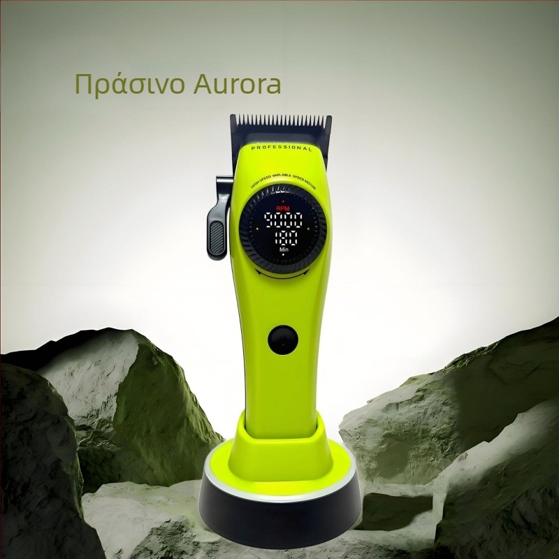 Κουρευτική μηχανή μαλλιών με brushless κινητήρα, λεπίδα από κράμα τιτάνιου, λεπίδα με 21 βαθμίδες με βαθμιαίο taper, 9000 RPM, ενσωματωμένη μπαταρία 2000–4000mAh