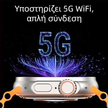 Έξυπνο ρολόι με αναγνώριση δακτυλικού αποτυπώματος, θύρα SIM, οθόνη AMOLED, ανίχνευση οξυγόνου αίματος, αδιάβροχο