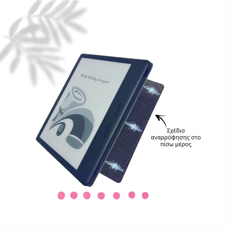 Θήκη προστασίας για iReader Ocean 5 Pro με μαγνητικό αναδιπλούμενο στήριγμα; Υλικό: τεχνητό δέρμα; Εκτύπωση λογότυπου διαθέσιμη; Προσαρμοσμένα σχέδια; Κυκλοφορία 2025