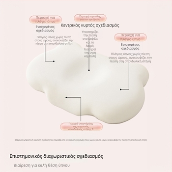 Παιδικό μαξιλάρι μνήμης με στήριξη του λαιμού, κατάλληλο για όλες τις εποχές, για χρήση από ένα άτομο, Life Home