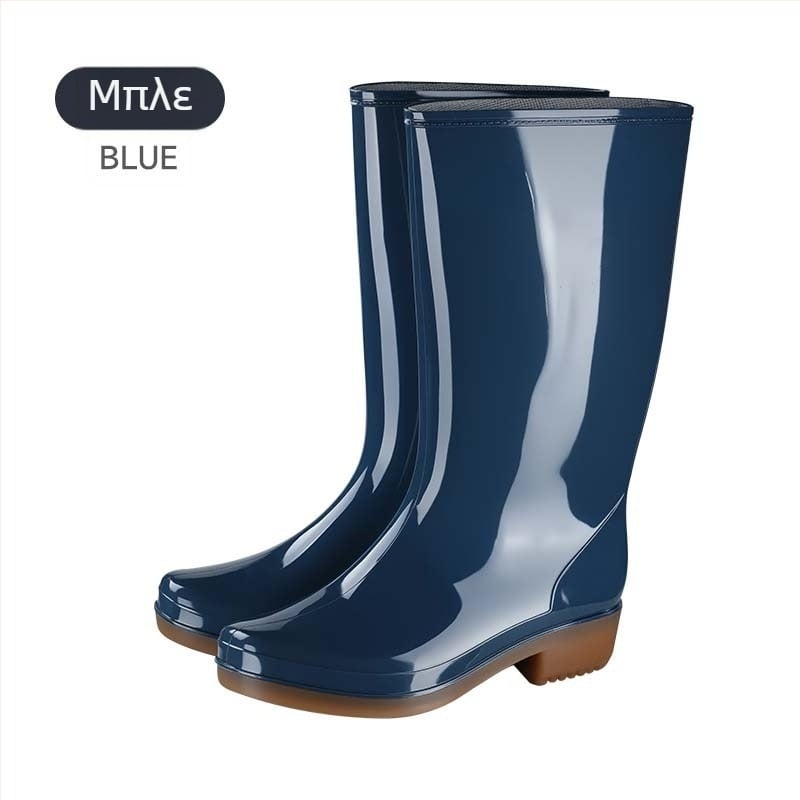 JSM Unisex Μποτάκια Βροχής για Κατασκευές, Αδιάβροχα, Αντιολισθητικά, Υψηλή Τούμπα, Πλαστικό Επάνω και Σόλα, Υφασμάτινο Πάτο