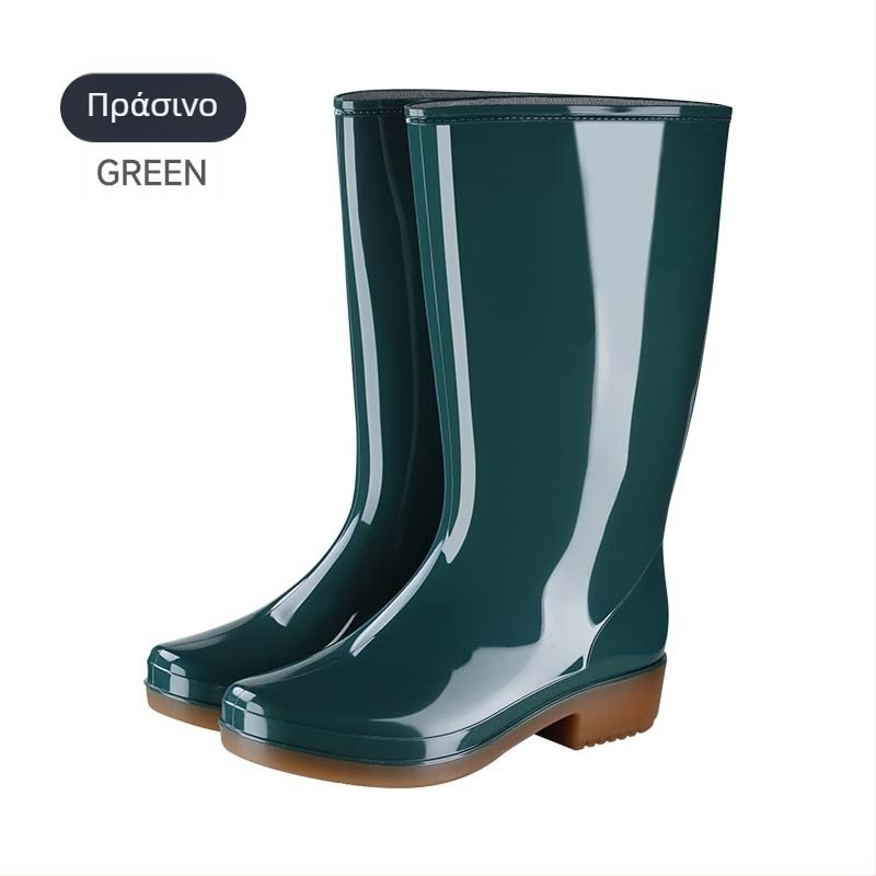 JSM Unisex Μποτάκια Βροχής για Κατασκευές, Αδιάβροχα, Αντιολισθητικά, Υψηλή Τούμπα, Πλαστικό Επάνω και Σόλα, Υφασμάτινο Πάτο