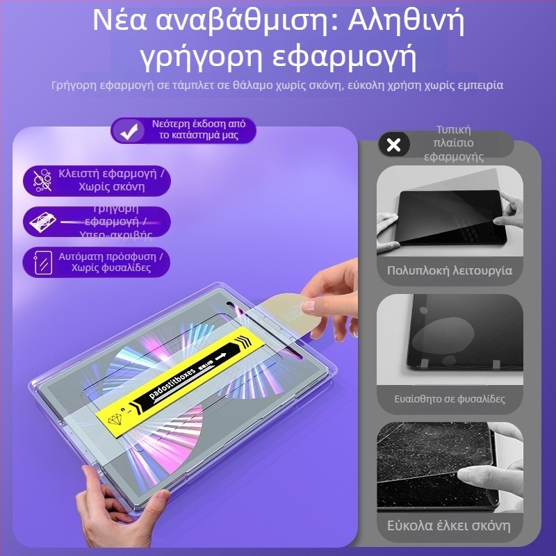 Zhengshangda tempered glass προστατευτικό οθόνης προσώπου για iPad Pro 11, iPad Air 6, iPad 9 και iPad Mini 6 – πλήρης οθόνη, αντίσταση σε πτώσεις