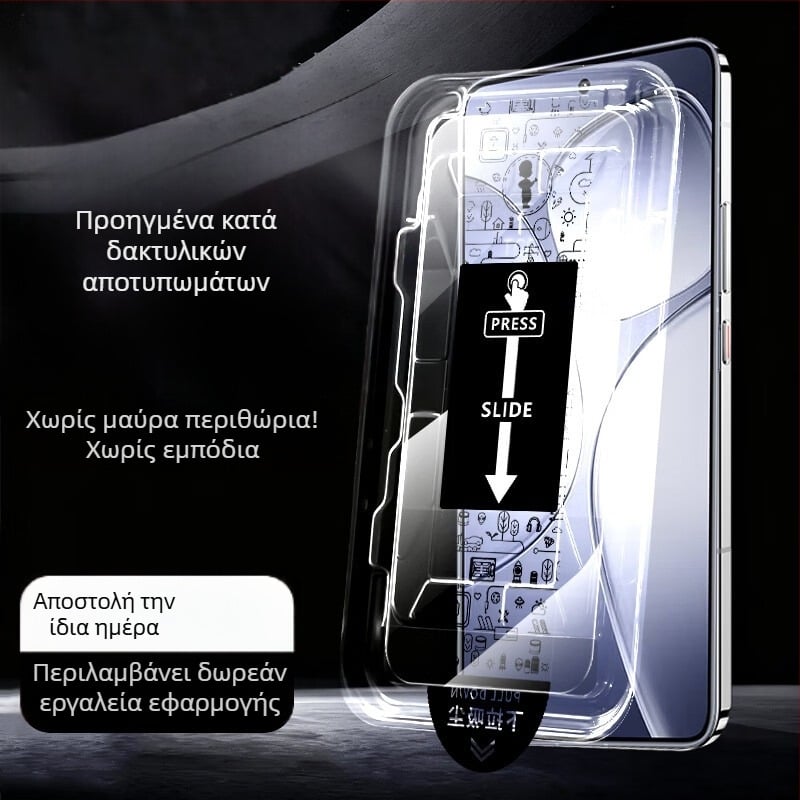 Προστατευτικό οθόνης από tempered glass για iPhone 13 Pro/14 Pro/14 Pro Max με HD, Anti-Spy, Anti-Drop, Anti-Explosion