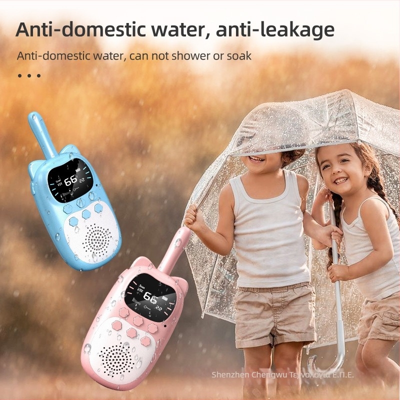 DJ200 Παιδικό Ασύρματο Walkie-Talkie, εμβέλεια 3 χλμ, φόρτιση USB, μπαταρία λιθίου, με οθόνη