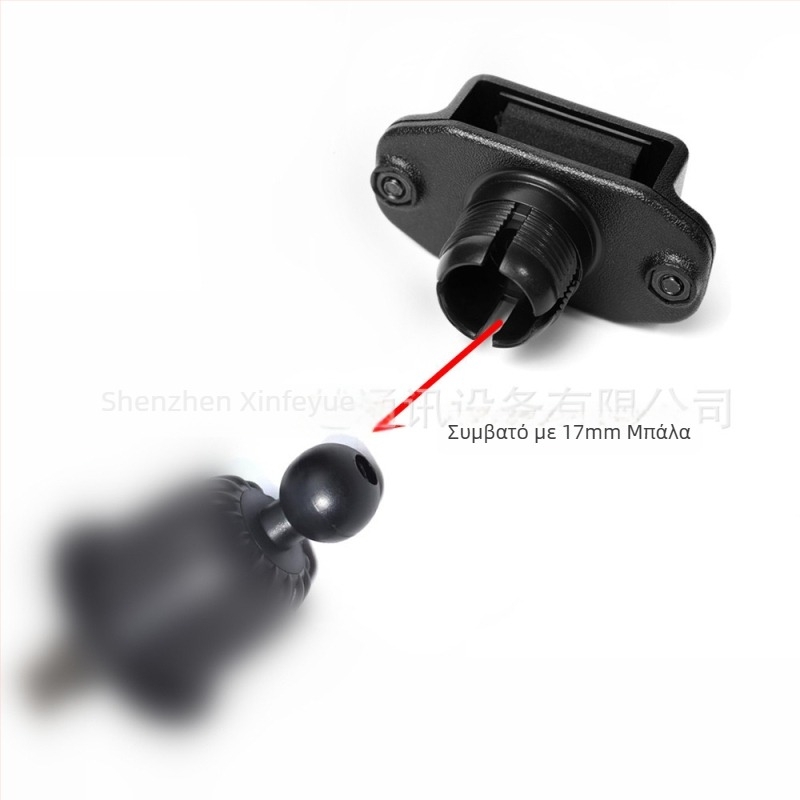 Αυτοκινητικό στήριγμα για ενδοεπικοινωνία με προσαρμογέα και πίσω κλιπ — καθολικός κάτοχος κινητού, αντίσταση σε πτώσεις, χωρίς μπαταρία, εμβέλεια 1,5–3 χλμ