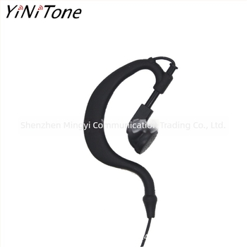 Walkie-Talkie headset με roll-wire ακουστικό βραχίονιο, αντιολισθητικός σχεδιασμός, εμβέλεια 3–5 χλμ, καλώδιο 80 cm