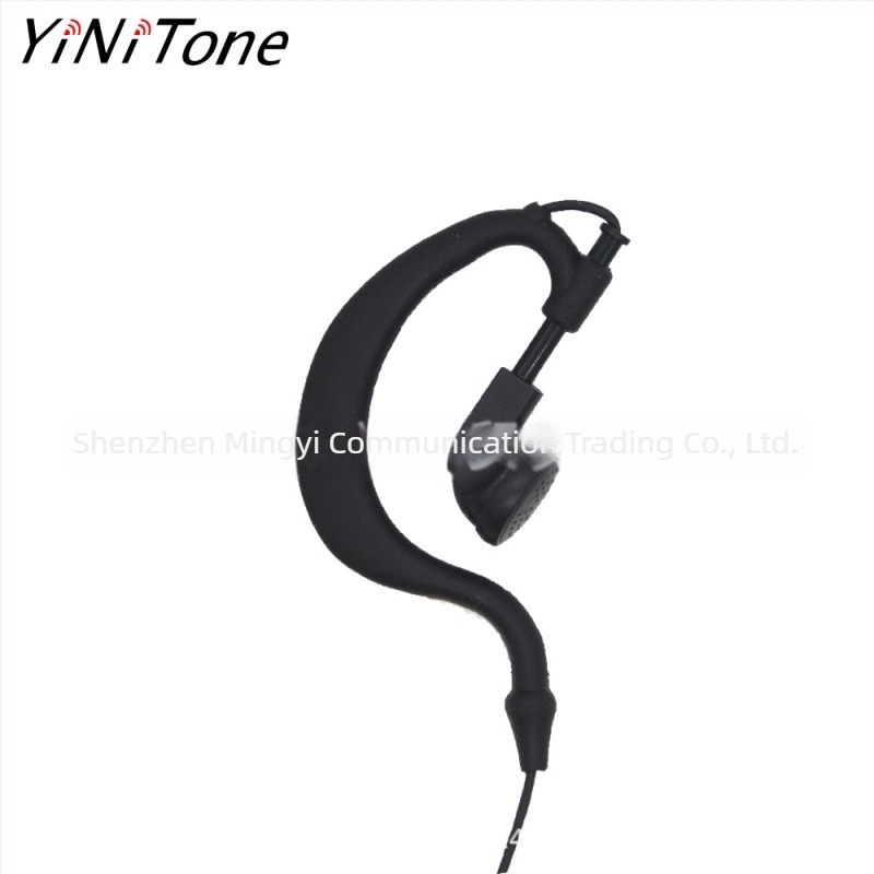 Walkie-Talkie headset με roll-wire ακουστικό βραχίονιο, αντιολισθητικός σχεδιασμός, εμβέλεια 3–5 χλμ, καλώδιο 80 cm