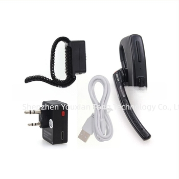 Walkie-Talkie Bluetooth ακουστικό με διπλή υποδοχή τύπου Κ, εμβέλεια έως 1,5 χλμ, μπαταρία λιθίου, λειτουργία αντιπαρεμβολής