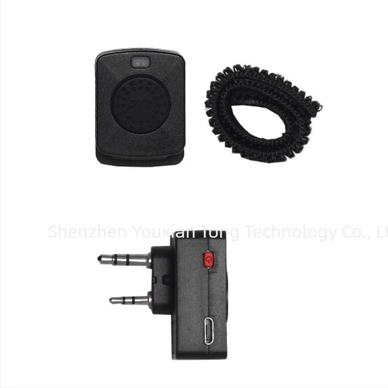 Walkie-Talkie Bluetooth ακουστικό με διπλή υποδοχή τύπου Κ, εμβέλεια έως 1,5 χλμ, μπαταρία λιθίου, λειτουργία αντιπαρεμβολής