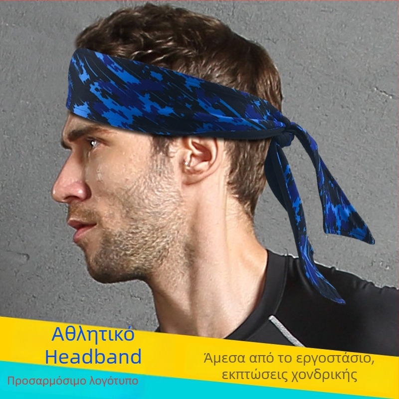 Unisex αθλητική κορδέλα για το κεφάλι, απορροφητικό ιδρώτα, 85% πολυεστέρας, 15% σπάντεξ, κατάλληλη για τρέξιμο και γιόγκα