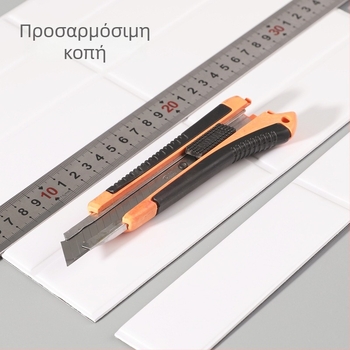 3D αυτοκόλλητος τοίχου με λευκό τούβλο, PVC πάνελ, αδιάβροχο και ανθεκτικό στην υγρασία