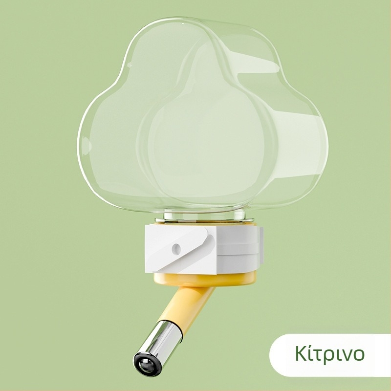 Μπουκάλι νερού για χάμστερ με κύλινδρο ποτίσματος, αυτόματο, διαφανές, χωρίς διαρροές (Υλικό: PP+PC+Ανοξείδωτος χάλυβας; Προέλευση: Shandong; Μάρκα: Chengxi; Αριθμός προϊόντος: Cloud Water Bottle)