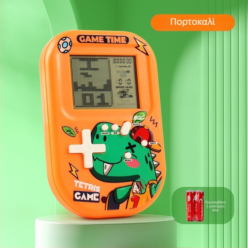 Τέτρις φορητή κονσόλα παιχνιδιών με αρχικό λογισμικό, ρετρό νοσταλγικό στυλ, μνήμη 1GB, για έναν παίκτη