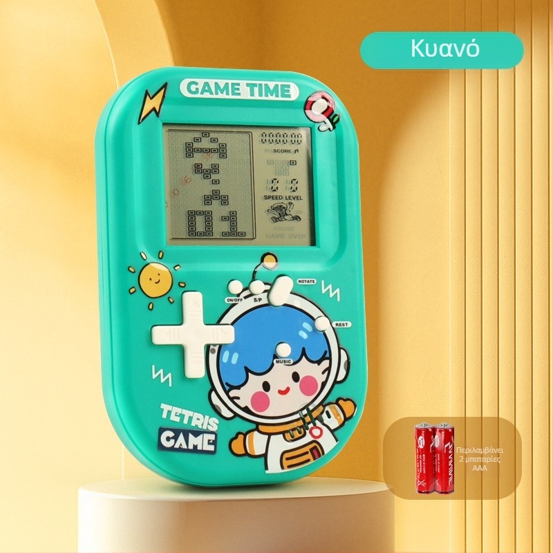Τέτρις φορητή κονσόλα παιχνιδιών με αρχικό λογισμικό, ρετρό νοσταλγικό στυλ, μνήμη 1GB, για έναν παίκτη