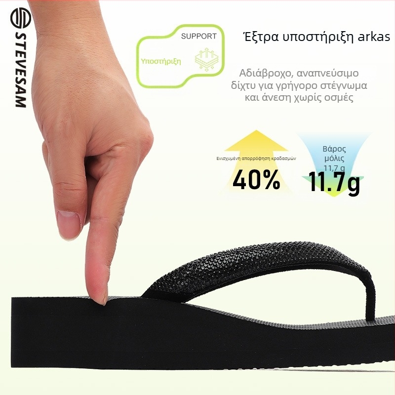 Σανδάλια τύπου thong με επάνω μέρος από καουτσούκ και σόλα από καουτσούκ, με μοτίβο herringbone, χωρίς επένδυση, casual παραλιακό στυλ