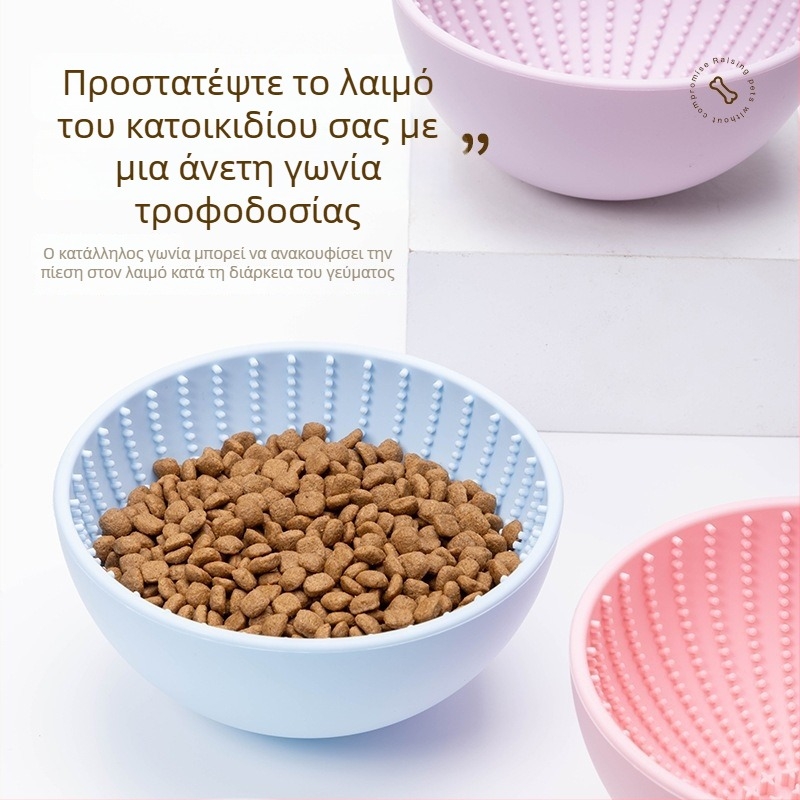 Μπολ από σιλικόνη για σκύλους με αργή σίτιση, αντι-πνιγμού, αντιολισθητικό και αντιανατροπή, εξοπλισμός σίτισης κατοικίδιων