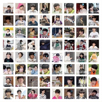 Σετ αυτοκόλλητων Rucheng, 63 φύλλα, γλυκό στυλ, εκτύπωση, αυτοκόλλητα με κόλλα