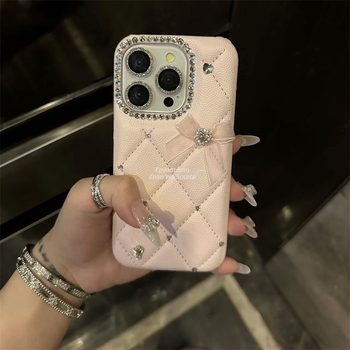 Θήκη iPhone 16 Pro με λαμπερό σχέδιο διαμαντιού σε καρό, μάρκα ZHAOWU, στυλ Simple, υλικό Film (Μάρκα: ZHAOWU; Στυλ: Simple; Υλικό: Film; Κατασκευή: Other)