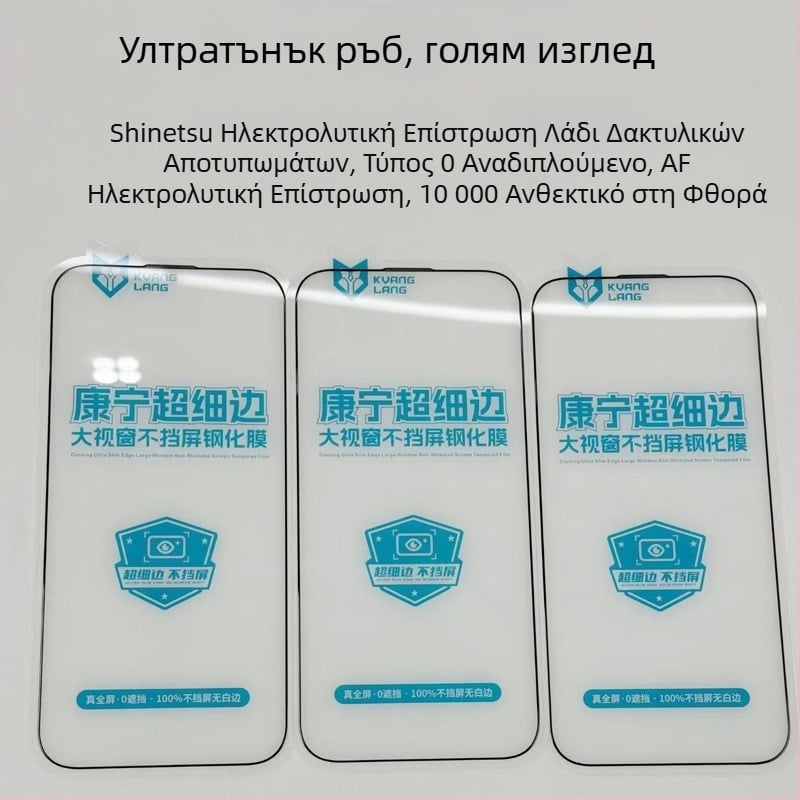 Προστατευτικό οθόνης από tempered γυαλί για iPhone 17 Pro Max, 17 Pro και 17 Air — πλήρης κάλυψη, ultra-λεπτές άκρες, δεν εμποδίζει την κάμερα