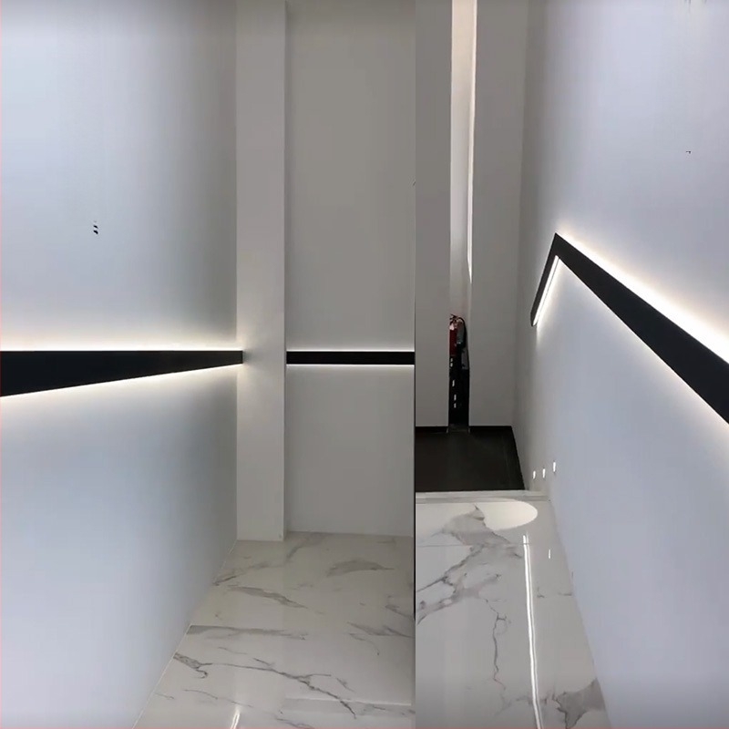 Επιτοίχιος λαμπτήρας LED για σκάλα και διάδρομο – διακοσμητικό φως γωνίας με LED ταινία, 111–240V