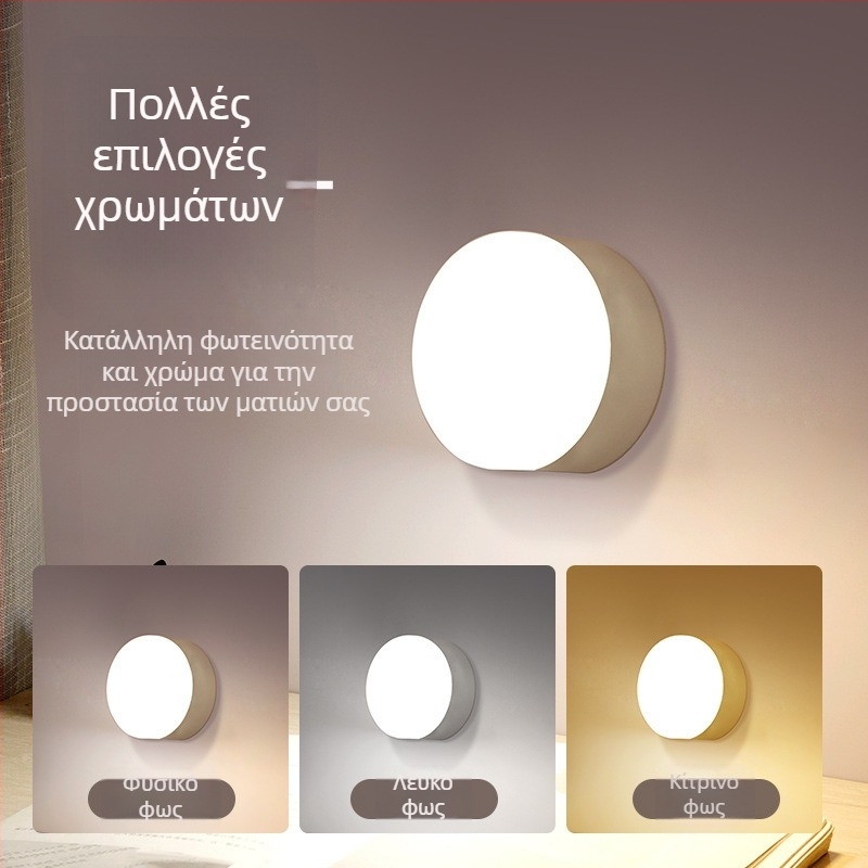 USB επαναφορτιζόμενος LED επιτραπέζιος λαμπτήρας με διακόπτη κουμπιού, φωτισμός προστασίας ματιών, ενσωματωμένη μπαταρία λιθίου, CRI ≥90, πλαστικό σκιάδιο.