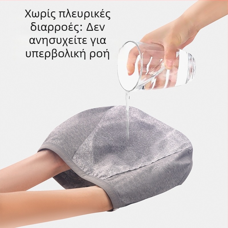 Κοριτσίστικο εσώρουχο περιόδου για 12χρονα κορίτσια, προστασία από διαρροές, αναπνεύσιμο αντιβακτηριακό, μεσαίας ζώνης