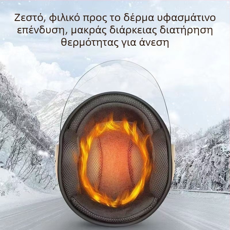 Κράνος για ηλεκτρικά οχήματα από ABS, unisex, ζεστός για φθινόπωρο–χειμώνα, ανθεκτικός στο κρύο, τύπου 3/4, για όλες τις εποχές και τις αστικές μετακινήσεις