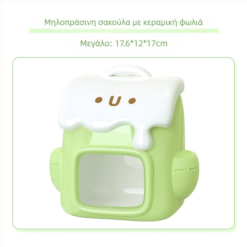 Κεραμική φωλιά για χάμστερ, μάρκα Jonsanty/Chong Shangtian; προέλευση Zhangzhou, Fujian; υλικό: κεραμικό; κατηγορία: τρόφιμα για κατοικίδια