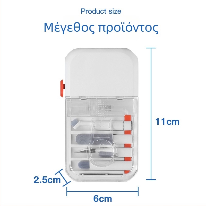 Q14 14‑σε‑1 πολυχρηστικό σετ καθαρισμού για πληκτρολόγια, στυλό καθαρισμού για ακουστικά Bluetooth και οθόνες κινητών